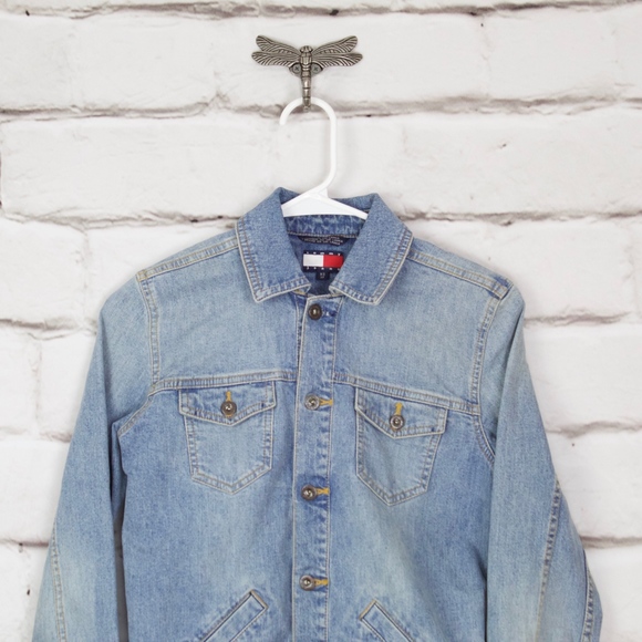 Tommy Hilfiger Jean Denim Jacket Size XS - Picture 2 of 8